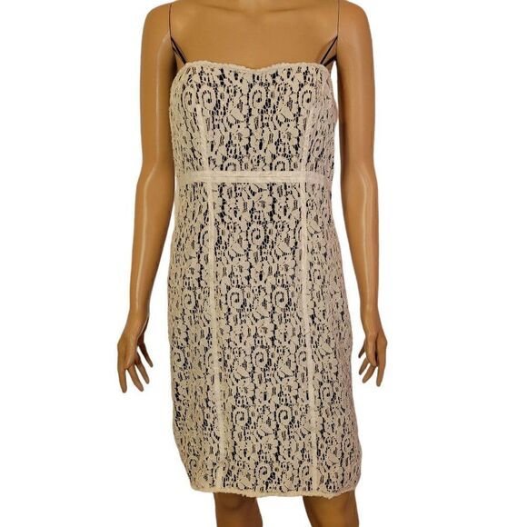 JS Collections Lace Strapless Dress (Size 8) - Picture 1 of 8